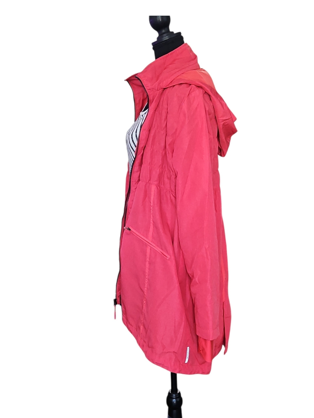 Mondetta Coral Pink Hooded Zip Jacket Size Large - Picture 7 of 12